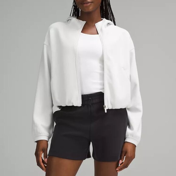 lululemon Softstreme Full-Zip Hoodie - Light Vapor (Size 6) - Picture 1 of 4